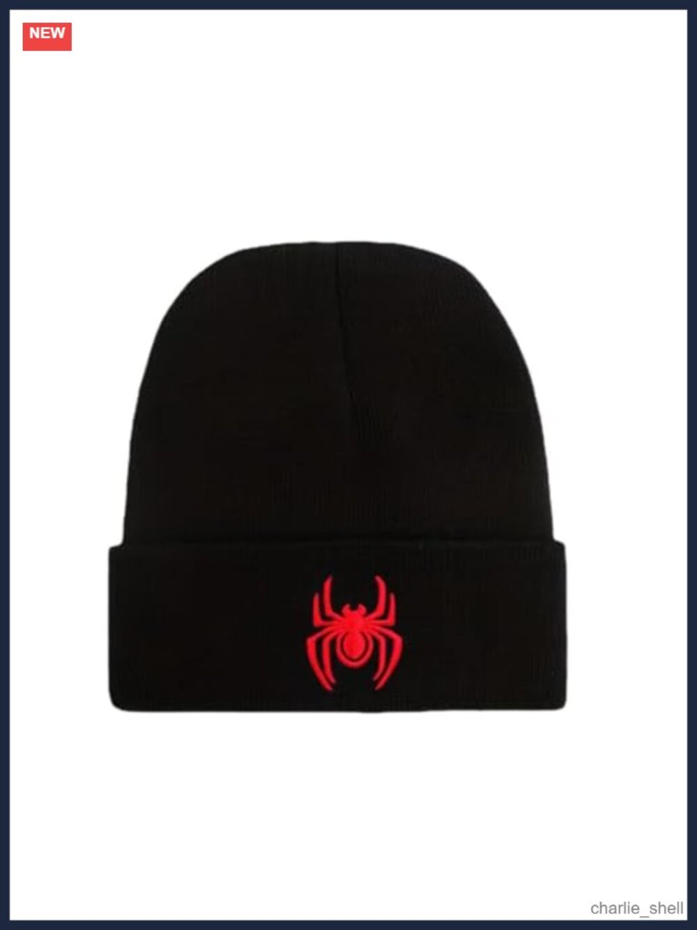 Y2K Spider Graphic Knitted Beanie Hat Warm Winter Skullies